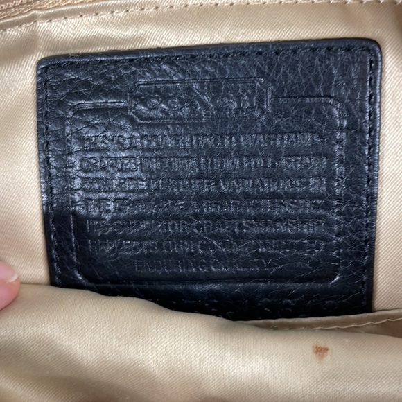 Coach Black Pebbled Leather Foldover Convertible Saddlebag Crossbody/Shoulderbag - Picture 7 of 11